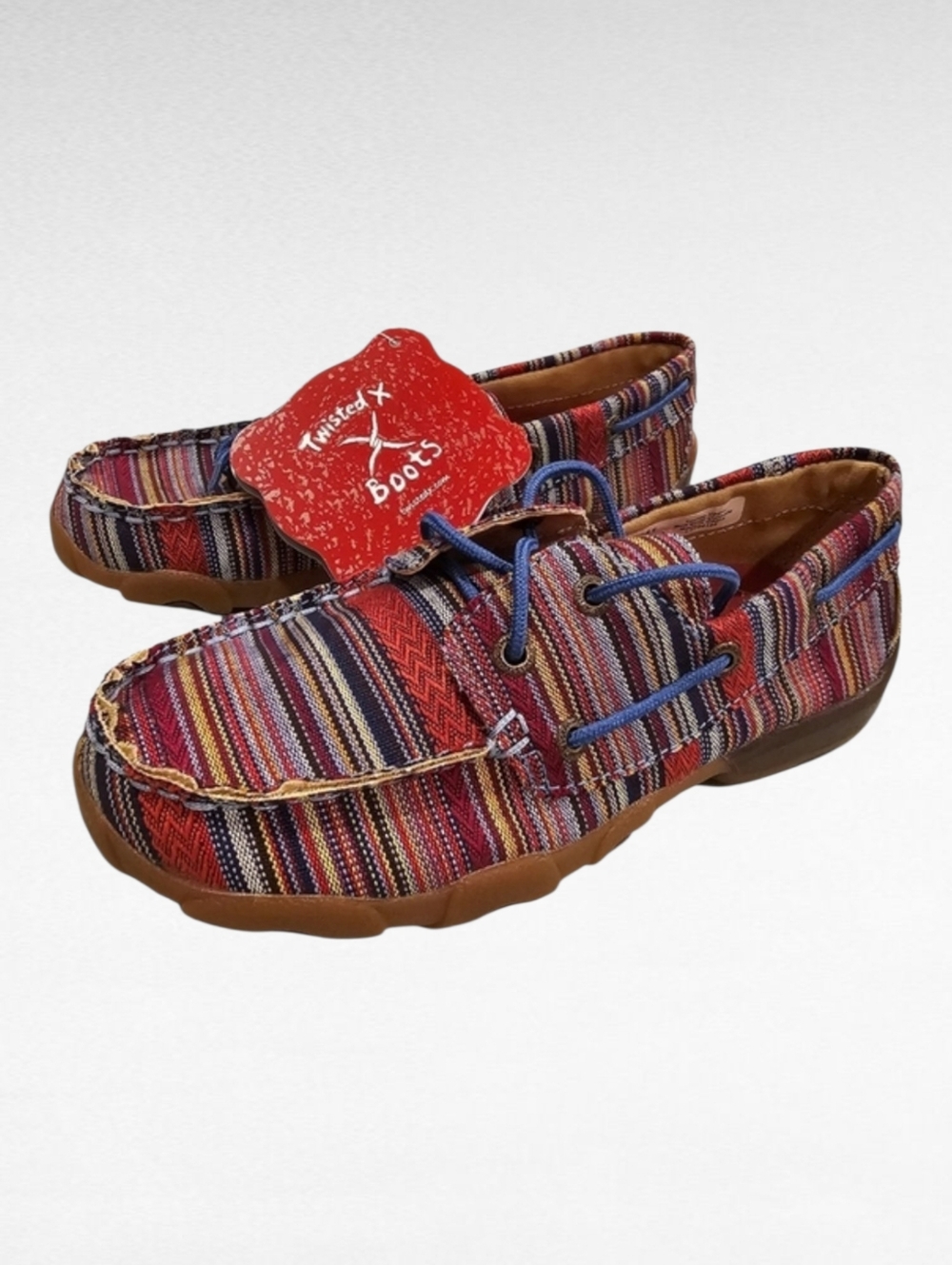 Twisted X Serape Moccasin Boat Shoes Style YDM0041 Kids Youth Size 2M
